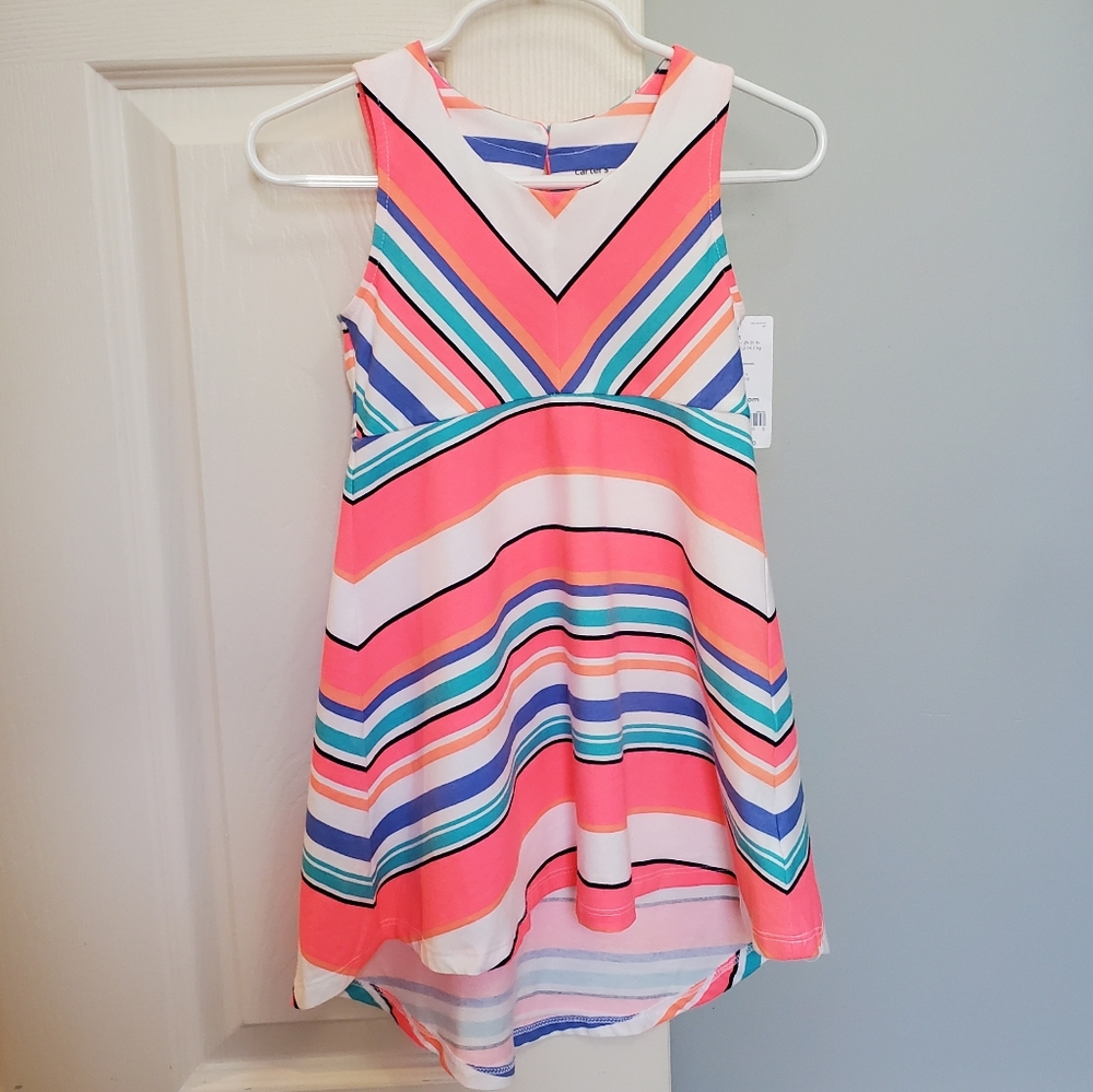 Carter's Hi-Lo Sleeveless Neon Dress, 2T